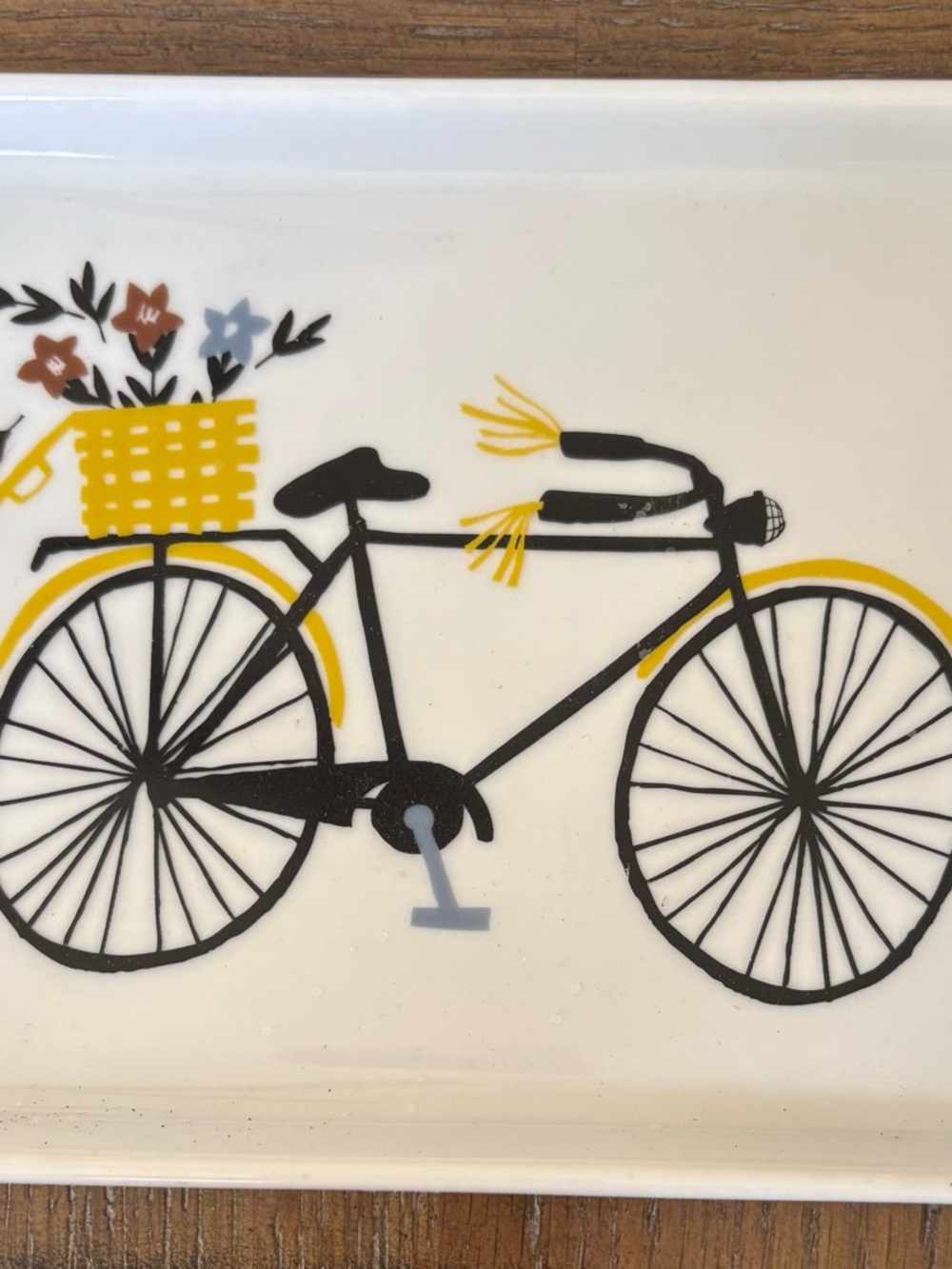 Bicycle Tray in Black and Yellow - Danica Studio “Bicicletta”